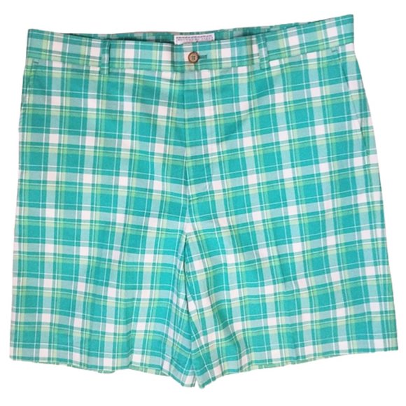 SOUTHERN TIDE THE SKIP JACK Green & White Plaid Shorts - Men's 38 - Picture 2 of 6